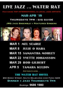 Juliarna Clark Features With Jmq At The Water Rat Hotel ,this Thursday Feb 22 At 7pm. All Welcome :-) And Check Out New Program…