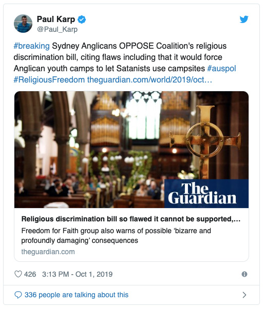the biggest hurdle for the coalition’s religious discrimination bill: how to define ‘religion’