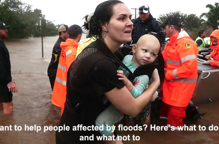 Howq to help people in floods