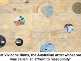 Meet Vivienne Binns the Australian artist whose work was called ‘an affront to masculinity