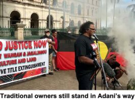 Traditional owners and Adani Header