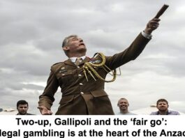 Two up Gallipoli and the ‘fair go why illegal gambling is at the heart of the Anzac myth