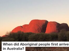 When did Aboriginal people move into Australia