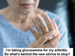 stop taklng glucosamine for arthritis header